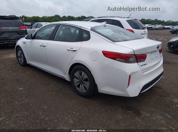 KNAGT4LE2H5019021 2017 KIA OPTIMA HYBRID White უკანა მარცხენა