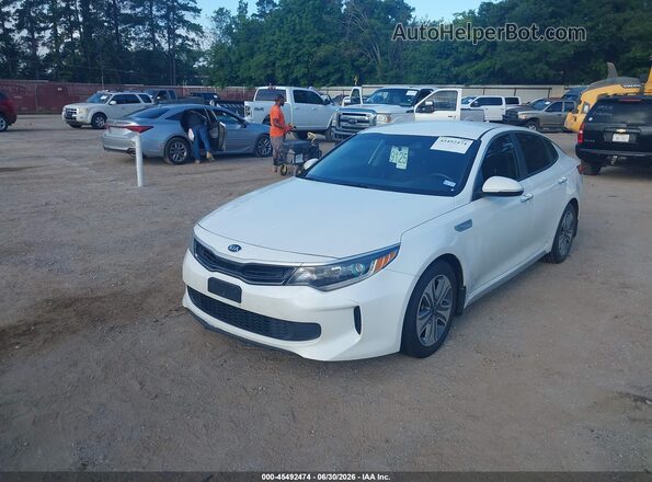 KNAGU4LC2H5007057 2017 KIA OPTIMA HYBRID White Front left