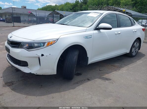 KNAGU4LCXH5004617 2017 KIA OPTIMA HYBRID White Front left