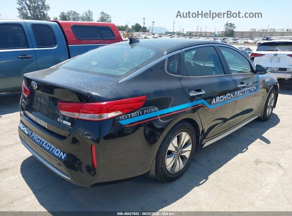 KNAGU4LE4K5032521 2019 KIA OPTIMA HYBRID Black Задня права чверть