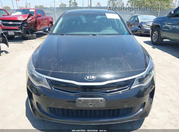 KNAGU4LE4K5032521 2019 KIA OPTIMA HYBRID Black Вид щитка приладів
