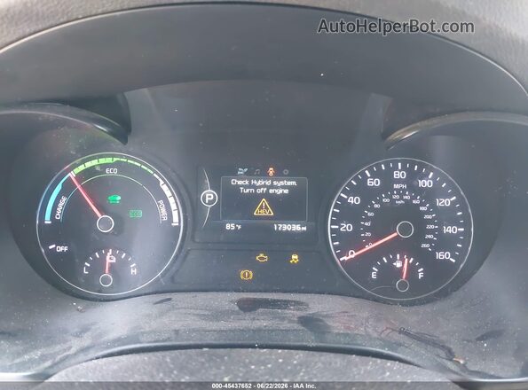 KNAGU4LE4K5032521 2019 KIA OPTIMA HYBRID Black Вид задніх сидінь