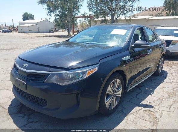 KNAGV4LD1H5012966 2017 KIA OPTIMA PLUG-IN HYBRID Black წინა მარცხენა ხედი სამი მეოთხედიდან
