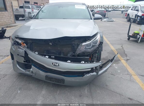 KNAGV4LD2K5031971 2019 KIA OPTIMA PLUG-IN HYBRID Gray Вид спереду