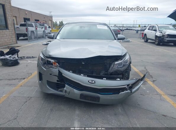KNAGV4LD2K5031971 2019 KIA OPTIMA PLUG-IN HYBRID Gray Вид задньої частини салону