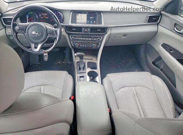 KNAGV4LD7H5018075 2017 KIA OPTIMA Black Widok deski rozdzielczej