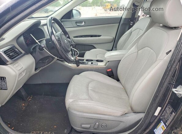 KNAGV4LD7H5018075 2017 KIA OPTIMA Black Widok wnętrza z przodu