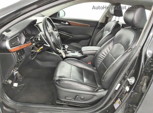 KNALB4J10H5058255 2017 KIA CADENZA Black Front interior view