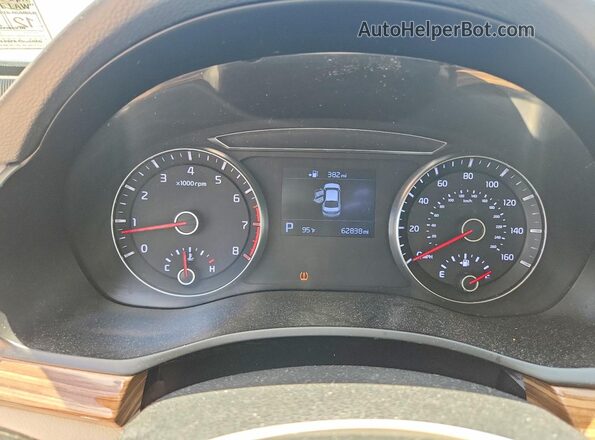 KNALB4J11K5154791 2019 KIA CADENZA White Вид щитка приладів