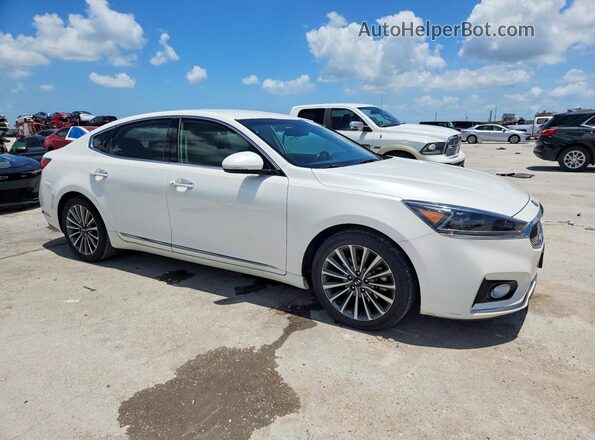 KNALB4J11K5154791 2019 KIA CADENZA White Передня права чверть