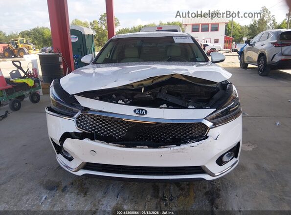 KNALB4J16J5116472 2018 KIA CADENZA White ხელსაწყოთა პანელის ხედი