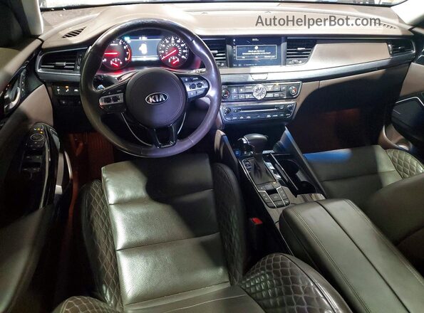 KNALC4J12H5066872 2017 KIA CADENZA Blue Առջևի վահանակի տեսք