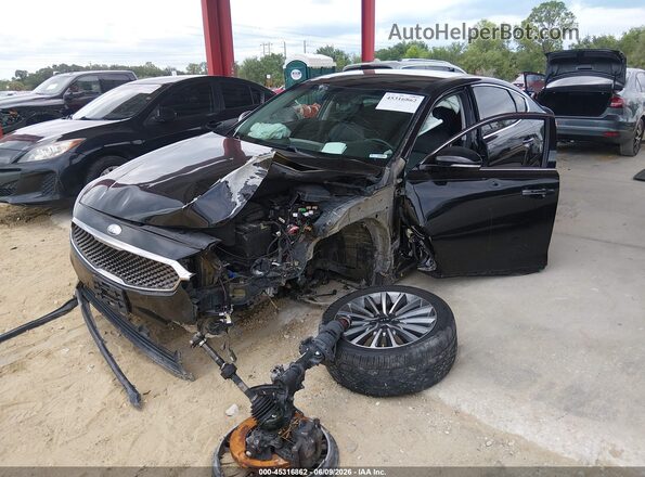 KNALC4J12H5089312 2017 KIA CADENZA Black Առջևի ձախ երեք քառորդ տեսարան