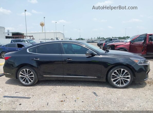 KNALC4J15K5174247 2019 KIA CADENZA Black Widok wnętrza z tyłu