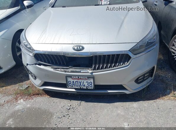 KNALC4J18H5070358 2017 KIA CADENZA Silver Rear interior view