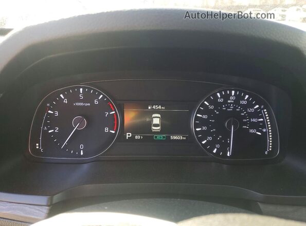 KNALC4J18L5234068 2020 KIA CADENZA Gray Вид щитка приладів
