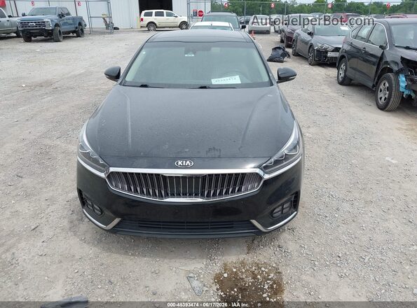 KNALC4J19H5067680 2017 KIA CADENZA Black Widok zestawu wskaźników