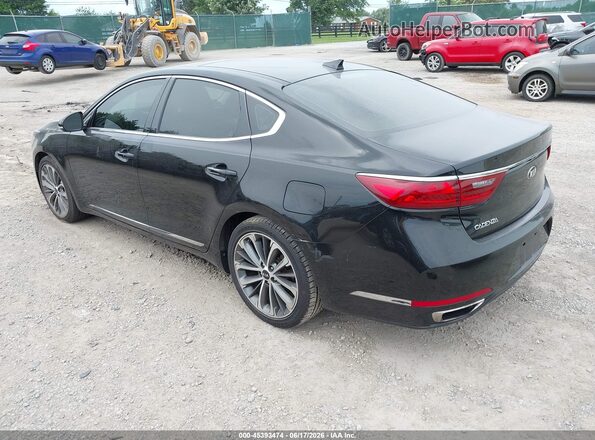 KNALC4J19H5067680 2017 KIA CADENZA Black Tył lewy