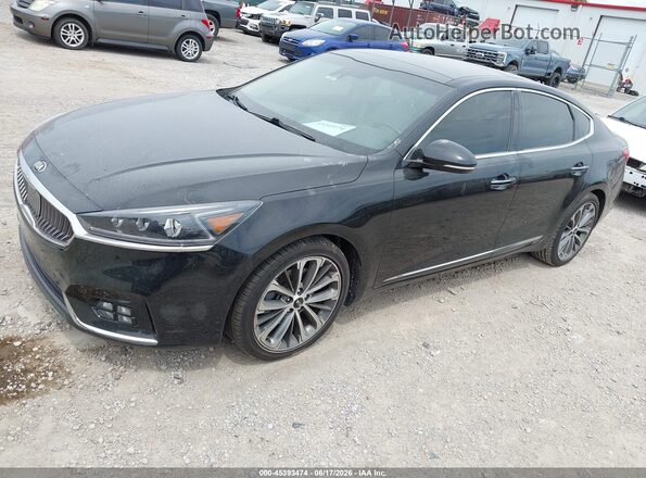 KNALC4J19H5067680 2017 KIA CADENZA Black Przód lewy