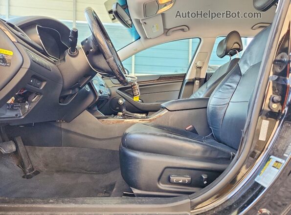 KNALN4D76G5221383 2016 KIA CADENZA Black წინა სალონის ხედი