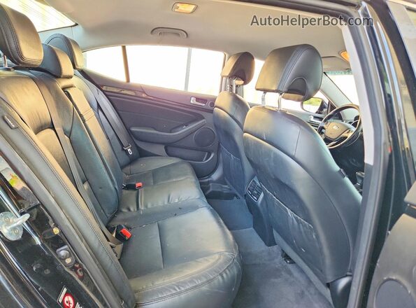 KNALN4D76G5221383 2016 KIA CADENZA Black უკანა სავარძლების ხედი