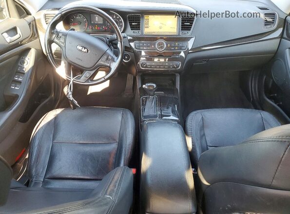 KNALN4D7XG5217661 2016 KIA CADENZA Gray Առջևի վահանակի տեսք