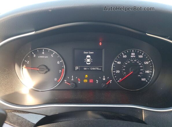 KNALN4D7XG5217661 2016 KIA CADENZA Gray Սարքավորումների վահանակի տեսք