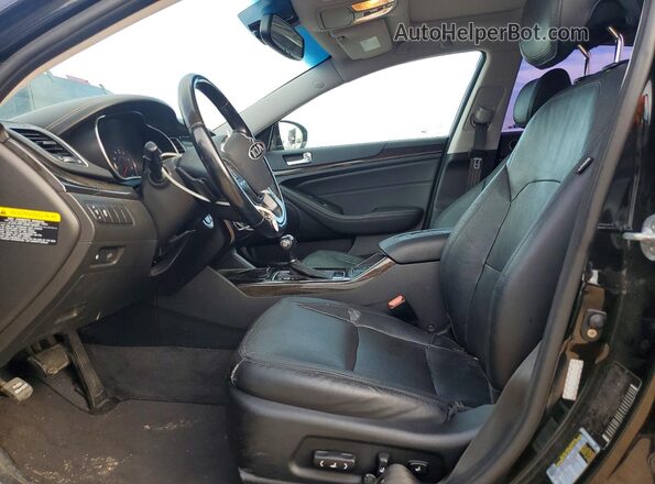 KNALN4D7XG5218891 2016 KIA CADENZA Black Вид салону спереду
