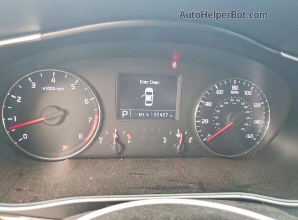 KNALN4D7XG5218891 2016 KIA CADENZA Black Вид щитка приладів