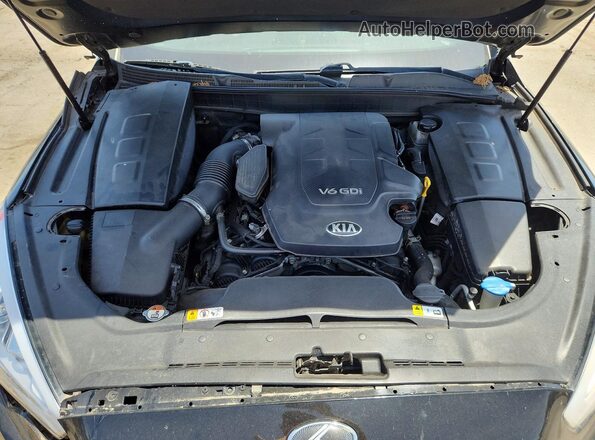 KNALU4D32G6031476 2016 KIA K900 Black უკანა სალონის ხედი