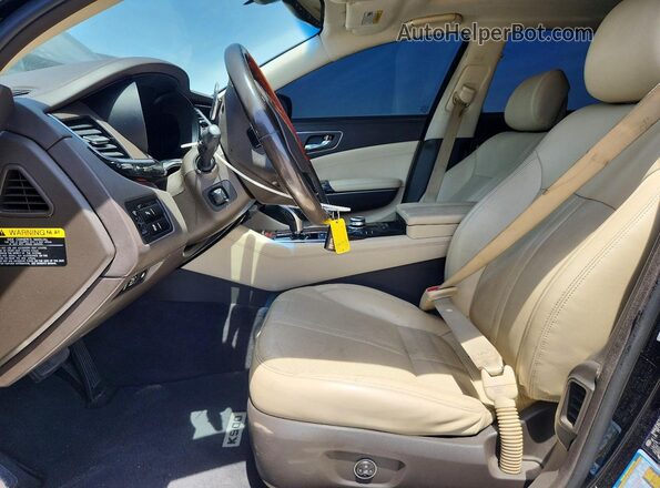 KNALU4D32G6031476 2016 KIA K900 Black წინა სალონის ხედი