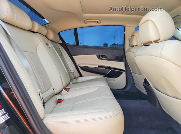 KNALU4D32G6031476 2016 KIA K900 Black უკანა სავარძლების ხედი
