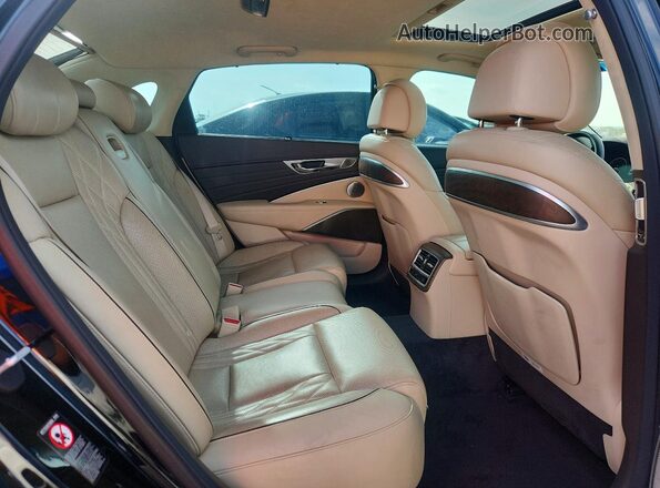 KNAS34J69K6014471 2019 KIA K900 Black Вид задніх сидінь