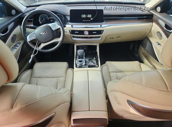 KNAS34J69K6014471 2019 KIA K900 Black Вид панелі приладів
