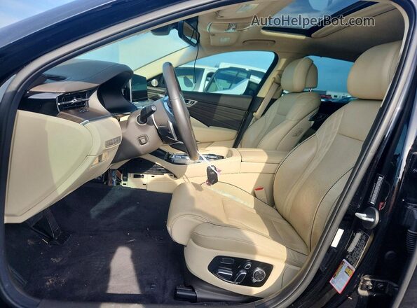 KNAS34J69K6014471 2019 KIA K900 Black Вид салону спереду