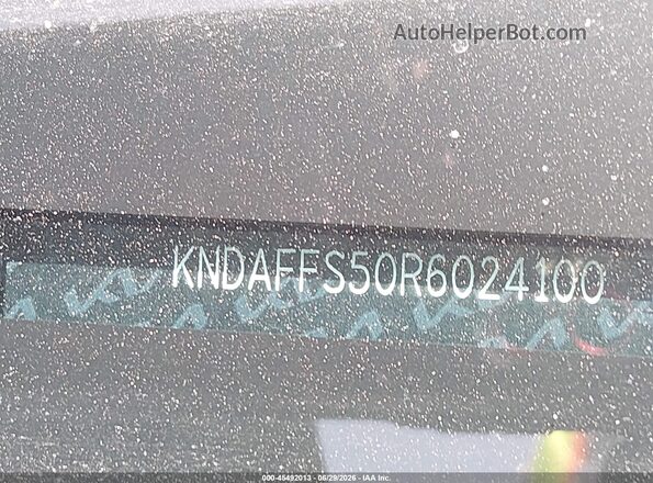 KNDAFFS50R6024100 2024 KIA EV9 Blue Vista del compartimento del motor