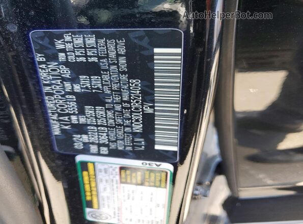 KNDC3DLC1R5214058 2024 KIA EV6 Black Widok wnętrza 360 stopni