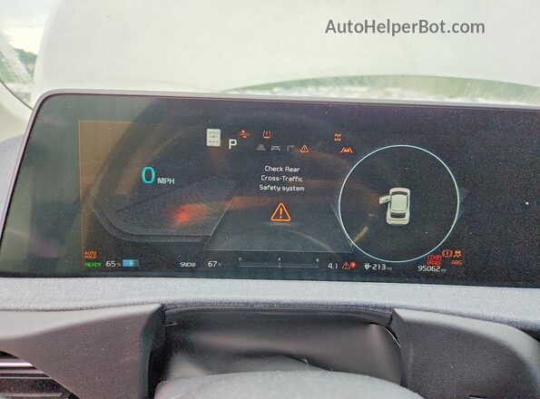 KNDC3DLC3N5043064 2022 KIA EV6 Бежевый Вид щитка приборов
