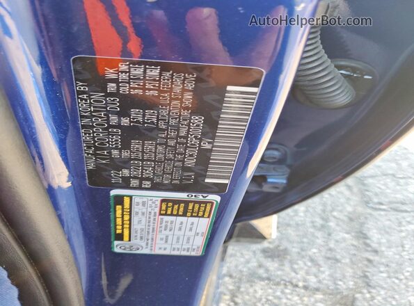 KNDC3DLC6P5101588 2023 KIA EV6 Blue Widok komory silnika