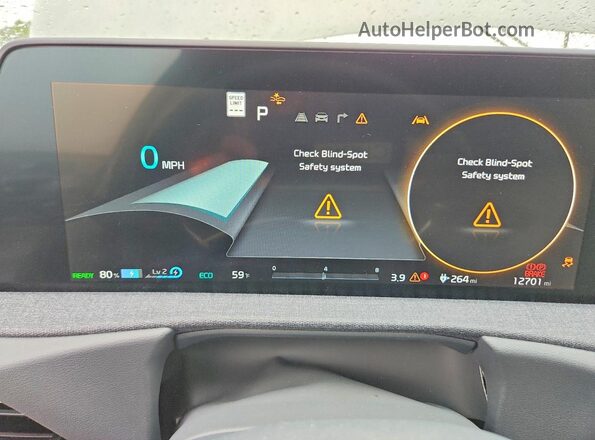 KNDC3DLC7R5620927 2024 KIA EV6 Бежевый Вид щитка приборов