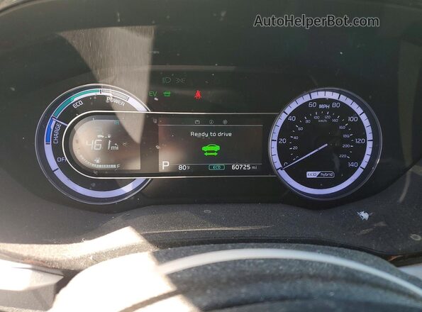 KNDCB3LC0L5368524 2020 KIA NIRO White Вид щитка приладів