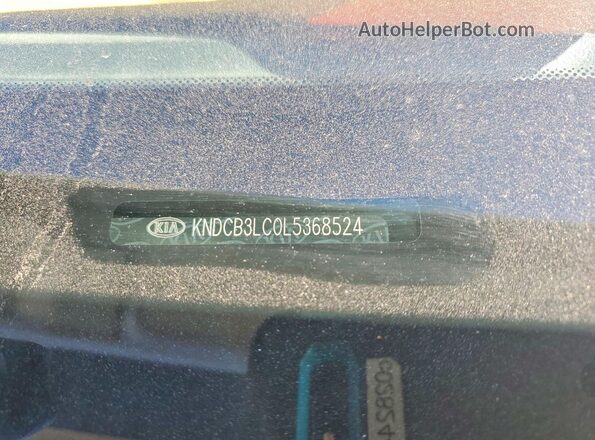 KNDCB3LC0L5368524 2020 KIA NIRO White Вид наклейки з VIN-кодом