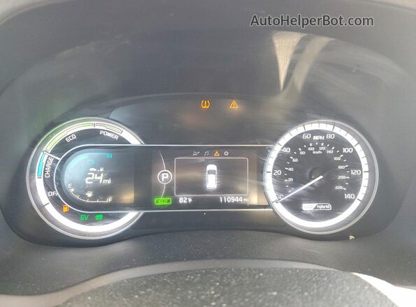 KNDCB3LC1J5210657 2018 KIA NIRO Teal Вид щитка приладів