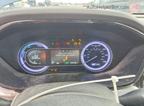 KNDCB3LC2L5375507 2020 KIA NIRO Blue Instrument cluster view