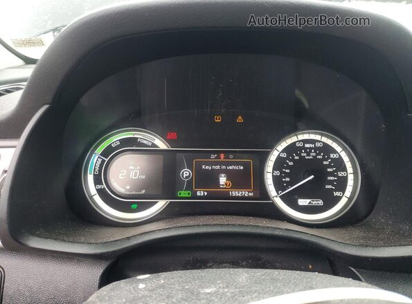KNDCB3LC3K5242074 2019 KIA NIRO Black Вид щитка приладів