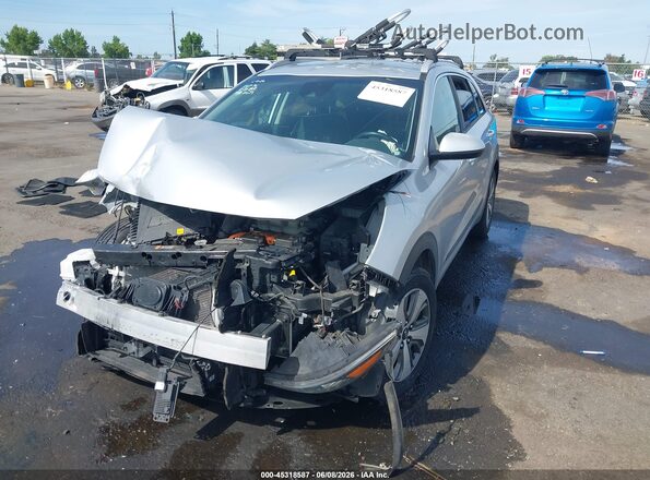 KNDCB3LC3K5265984 2019 KIA NIRO Серебряный Передняя левая четверть