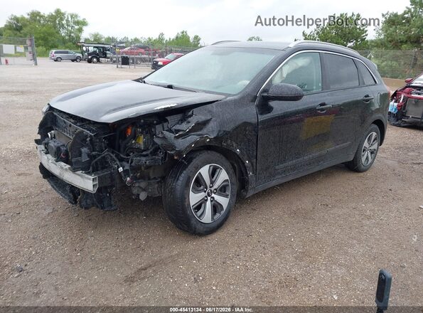 KNDCB3LC4H5048842 2017 KIA NIRO Black წინა მარცხენა ხედი სამი მეოთხედიდან