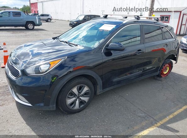 KNDCB3LC4H5084448 2017 KIA NIRO Черный Передняя левая четверть