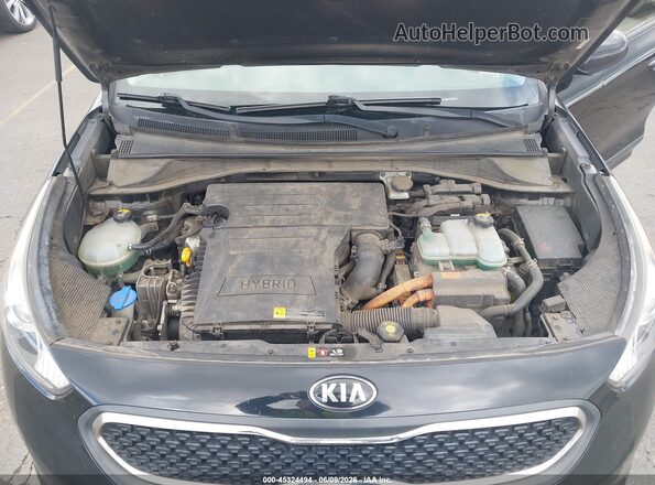 KNDCB3LC4H5084448 2017 KIA NIRO Черный Вид сзади