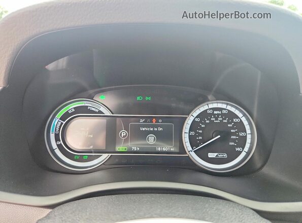 KNDCB3LC4H5100776 2017 KIA NIRO Red Սարքավորումների վահանակի տեսք